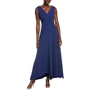 Kay Unger Womens Yara Gown, Blue